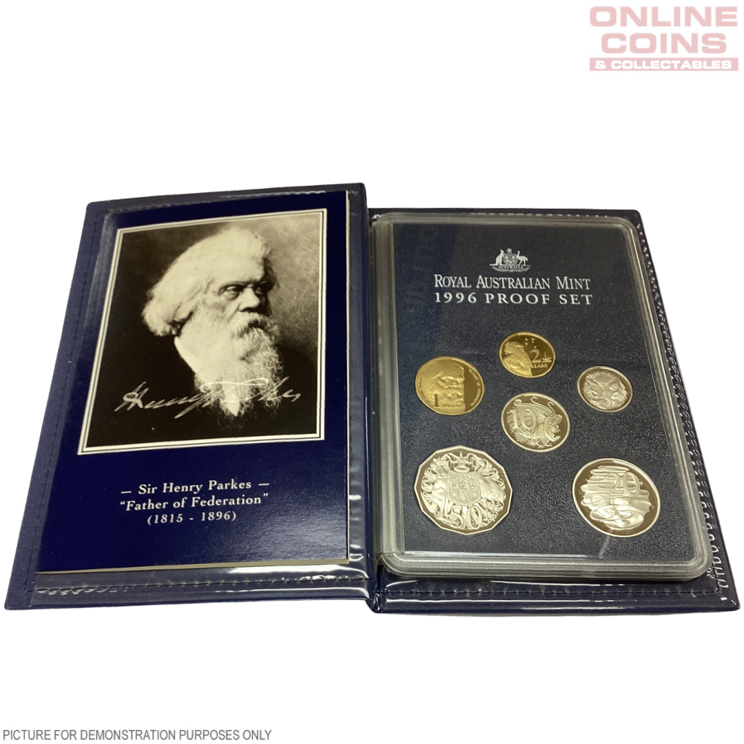 1996 Royal Australian Mint Six Coin PROOF Year Set - Sir Henry Parkes